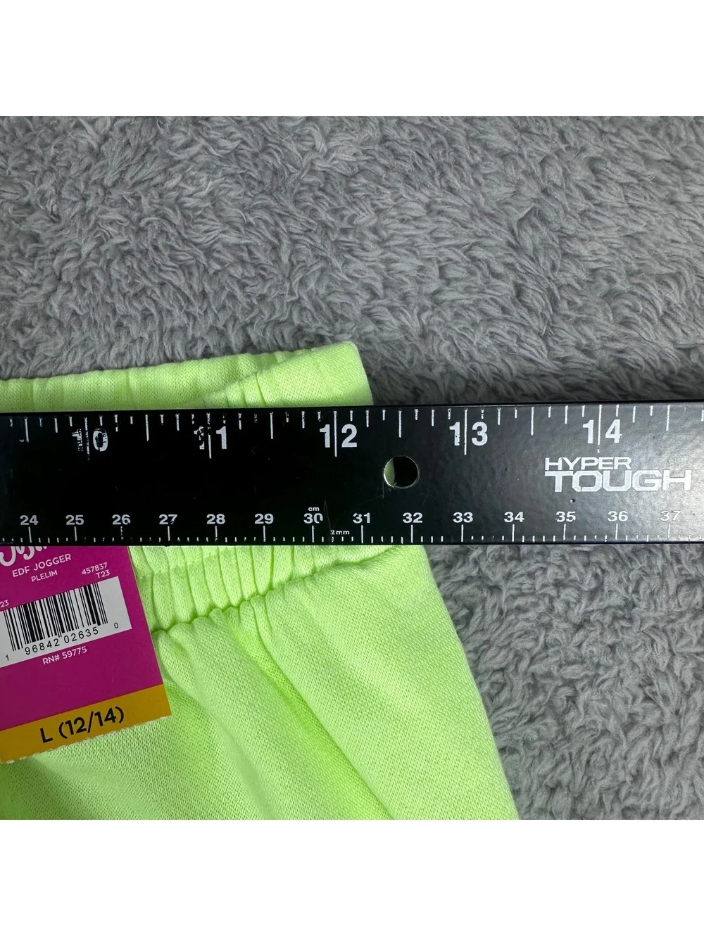 Justice Neon Green Jogger Sweatpants Size L (12/14)